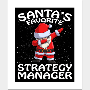 Santas Favorite Strategy Manager T Shirt Christmas Posters and Art